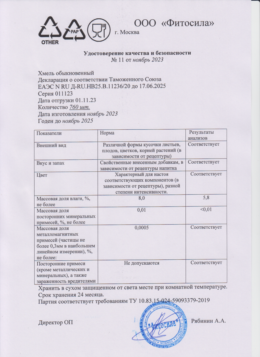 Паспорт №011123